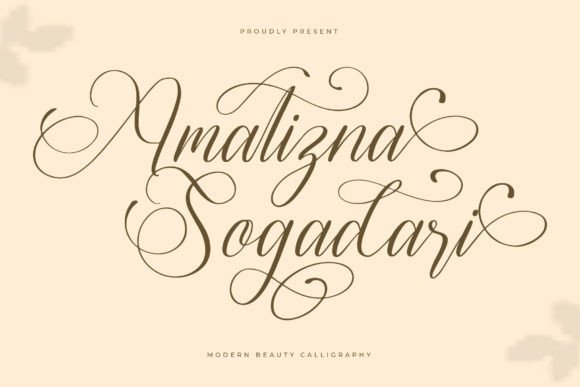 Amatizna Sogadari: Elegant Script Font for Handmade Labels & Invitations