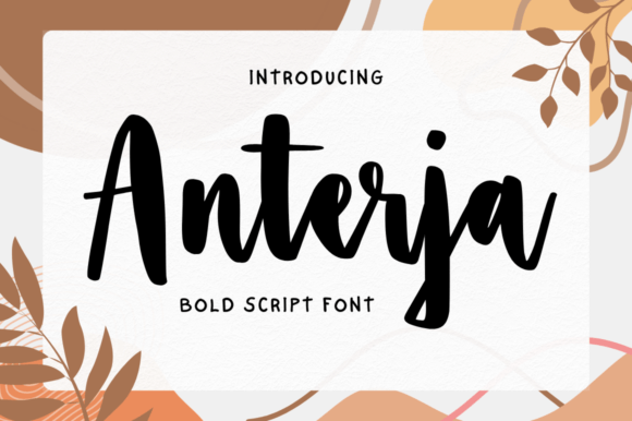 Anterja: A Bold Script Font That Commands Attention