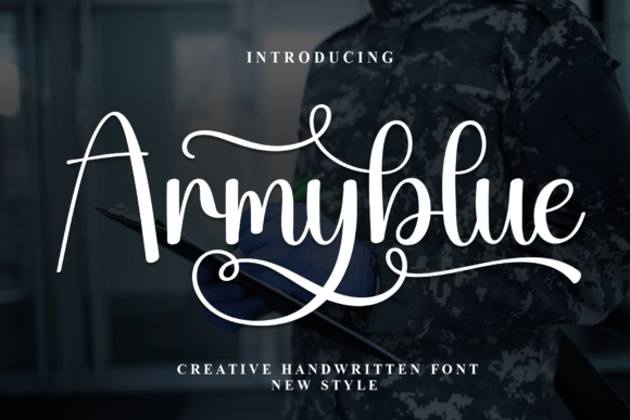 Armyblue: A Thoughtful Script Font for Editorial Warmth