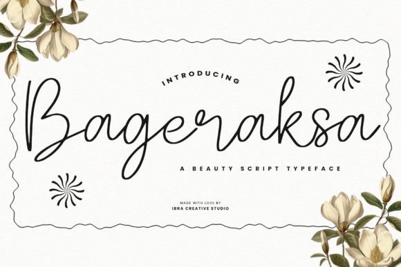 Bageraksa: A Refined Script Typeface for Small Business Branding