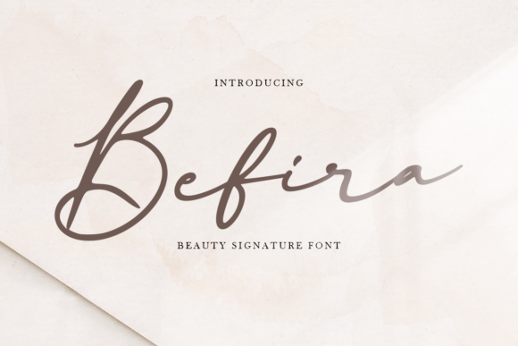 Befira Script Font for Handmade & Printable Creations