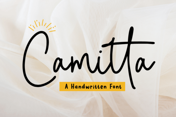 Camitta: A Handwritten Script Font That Feels Like a First Draft Done Right