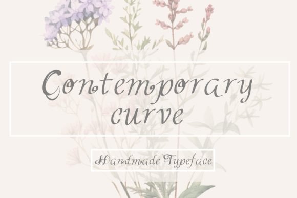 Contemporary Curve: A Handcrafted Script Font for Makers