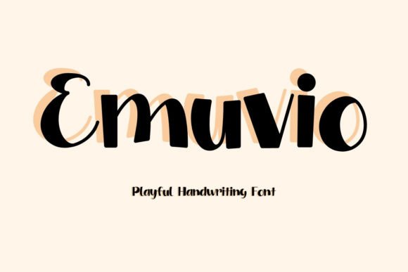 Emuvio: A Playful Script Font for Editorial Charm