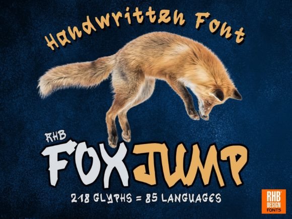Foxjump: A Bold, Handwritten Typeface for Fearless Makers