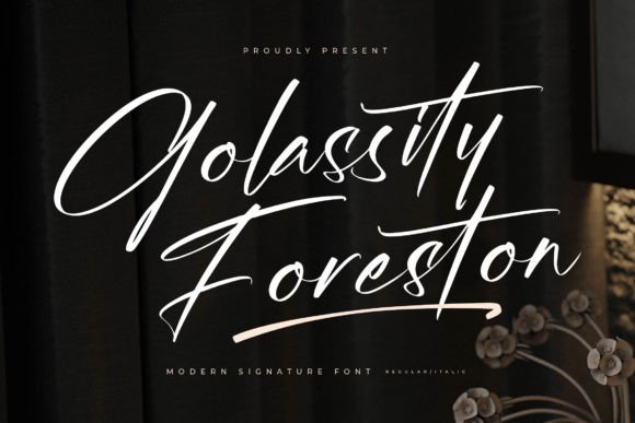 Golassity Foreston: A Refined Script Font for Digital Branding