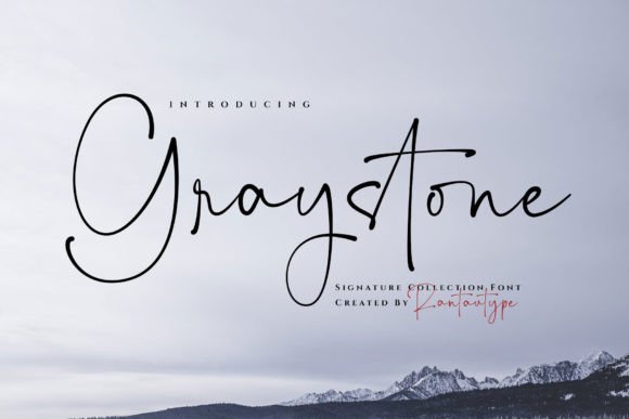 Graystone: A Script Font That Feels Like a Quiet Moment