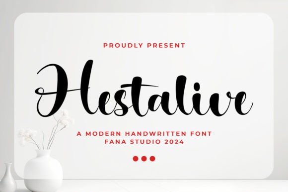 Hestalive: A Modern Script Font for Polished Digital Branding