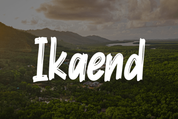 Ikaend: A Modern Script Font for Campaign-Ready Headlines