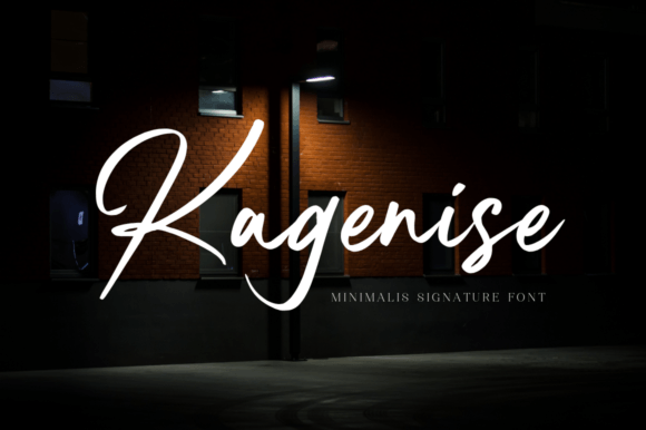 Kagenise: A Handwritten Script Font That Feels Like Your Signature