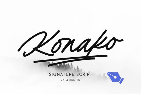 Konako: A Signature Script Font That Makes Your Brand Feel Human