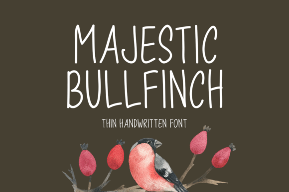 Majestic Bullfinch: A Premium Script Font for Scroll-Stopping Brand Content