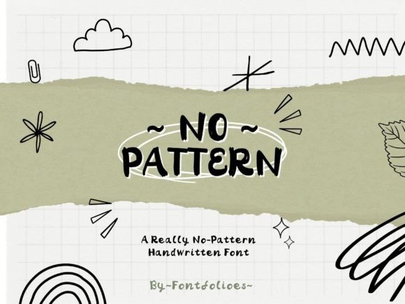 No-Pattern: A Handwritten Font for Warm, Readable Editorial Design