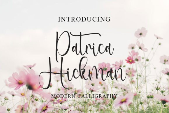 Patrica Hickman: A Refined Script Font for Handmade Labels & Wedding Stationery