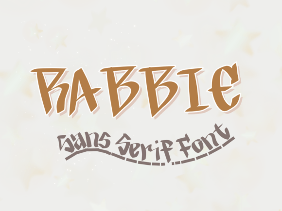 Rabbie: A Graffiti-Inspired Handwritten Font for Makers