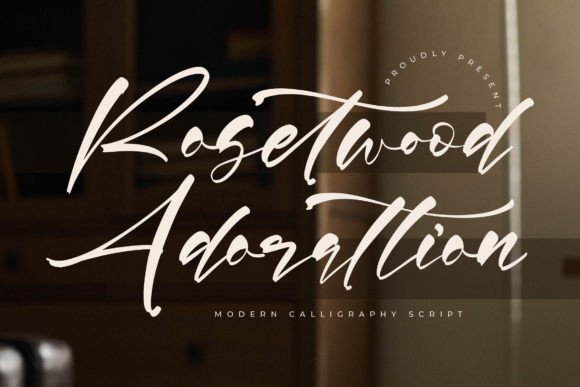 Rosetwood Adorattion: A Refined Script Typeface for Digital Branding
