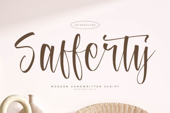 Safferty: A Refined Script Font for Editorial Moments