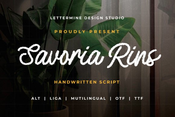 Savoria Rins: A Handcrafted Script Font That Sells