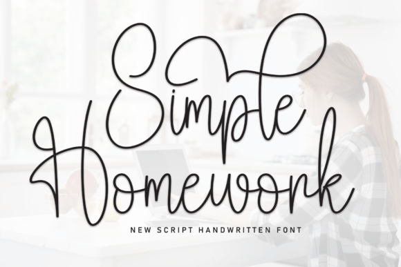 Simple Homework: A Warm, Readable Handwritten Font for Digital Brands