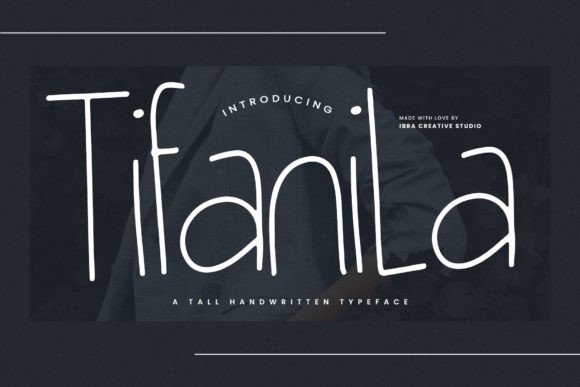 Tifanila: A Tall Handwritten Typeface for Elegant Handmade Labels & Printables