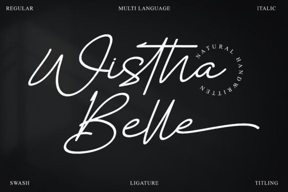 Wistha Belle: A Handwritten Font That Feels Like Real Ink on Paper